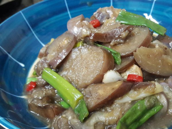 蔥燒茄子完成囉！