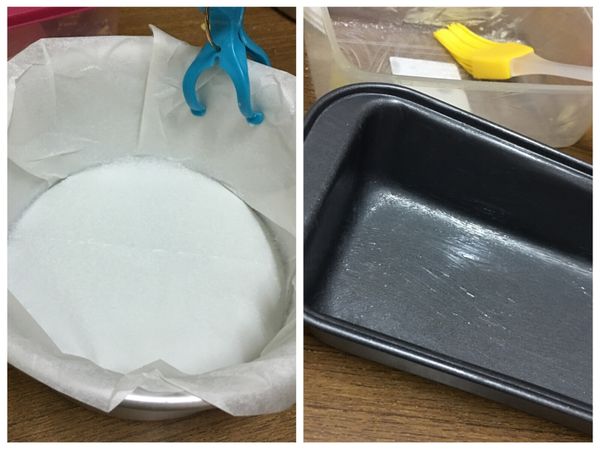 ▪️如果用活動模具，要先用烘焙紙墊好，不然會從底部爆出來(我習慣用曬衣夾固定，比較好鋪紙)
▪️用固定的模具的話，先抹上一層奶油好脫模