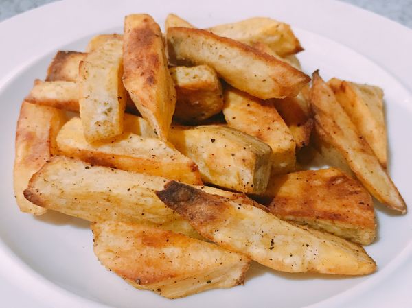 外酥內軟好吃！😋
用烤的簡單也可以吃到用炸的酥脆的口感...快試試吧✌🏻