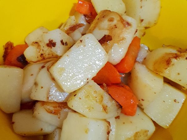 煎至這個程度即可起鍋備用
起鍋前可放一些奶油融化增加香氣
(關火後再放奶油拌融即可)