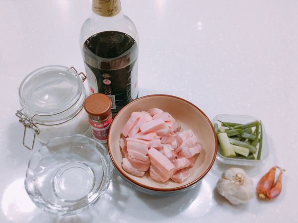 可以參考圖中滷肉的食材備料