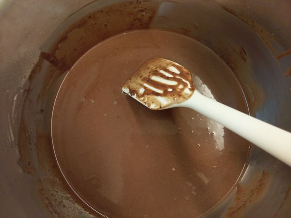 將麵粉~可可粉~泡打粉過篩並拌勻