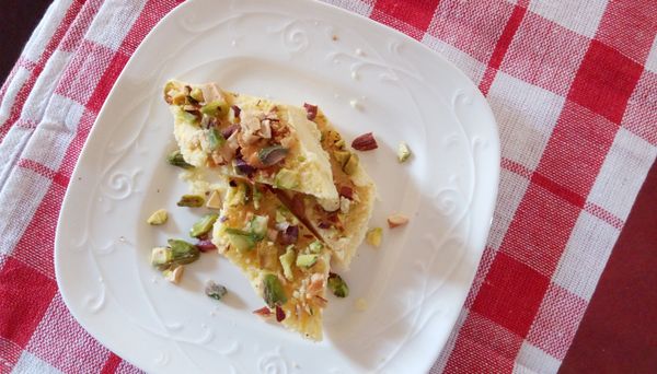 切成正方型或菱形。