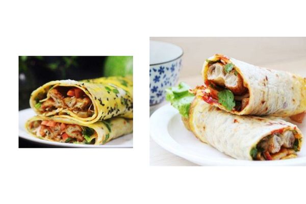 早餐必备的荞麦五谷杂粮煎饼果子就完成啦！混合着蛋香、麦香、酱香、葱香，咬一口真香啊！