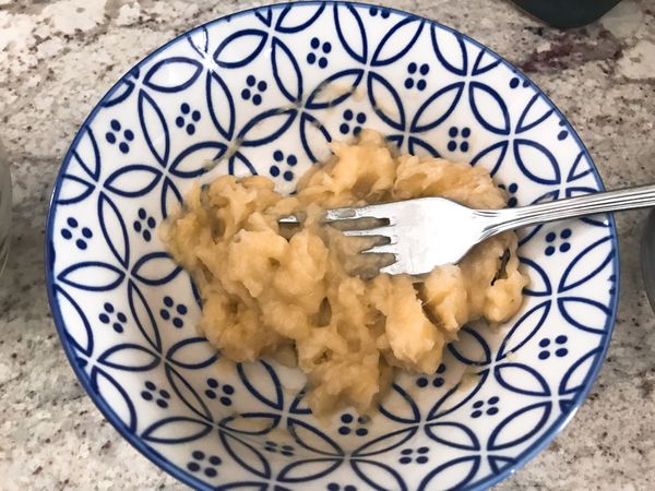 一條香蕉打成泥