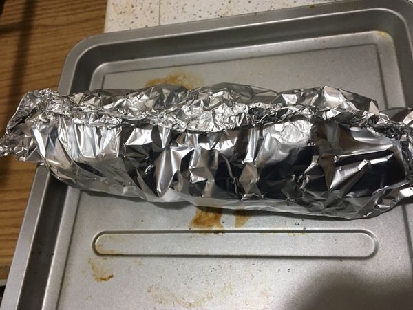 霧面朝外包好進烤箱30分