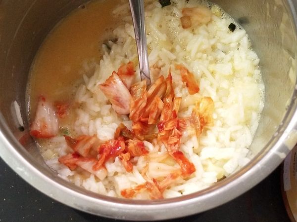 把原味的加入泡菜。