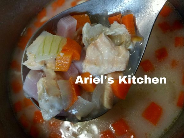 滾好後再做鹽巴調味即可。