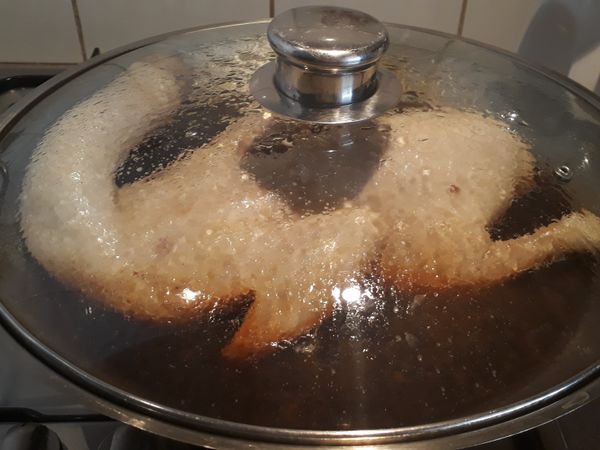 然後關火不要開蓋繼續焗15mins