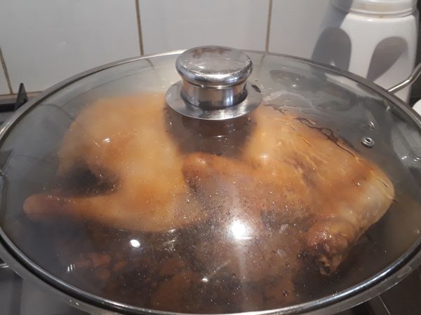 同樣地煮完15mins,  關火再焗15mins