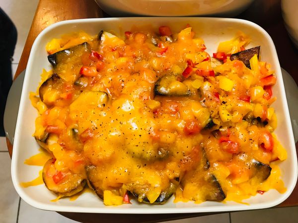 出爐後灑上鹽跟胡椒