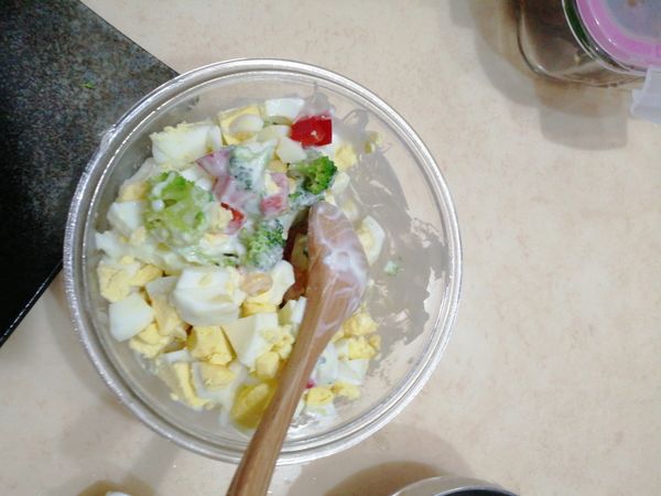 全部食材混合拌勻