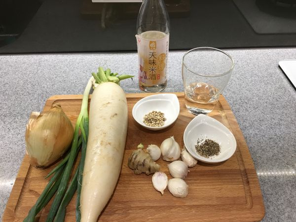 今天用的材料與份量如圖