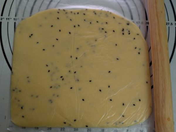 放入大塑膠袋內桿平約0.2cm厚度