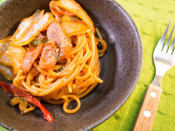 經典美味的日式洋食義大利麵就完成了！