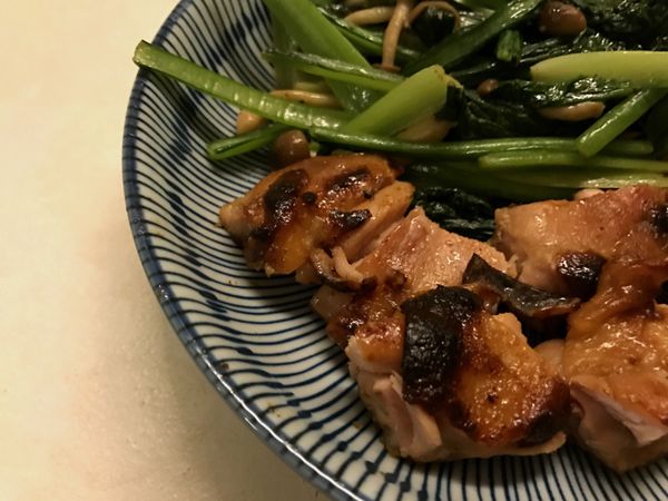 和小松菜一起吃 非常對味