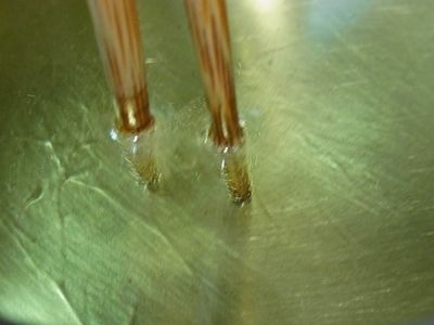 7.油溫170度油炸(筷子放入油鍋會冒小泡泡)