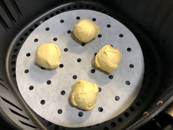 包好開口朝下，設定180度/10分