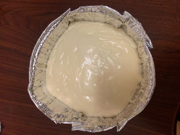 倒入事先預留好的量