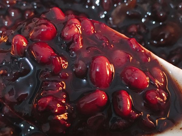 最後開蓋就有綿密飽滿紅豆紫米粥啦