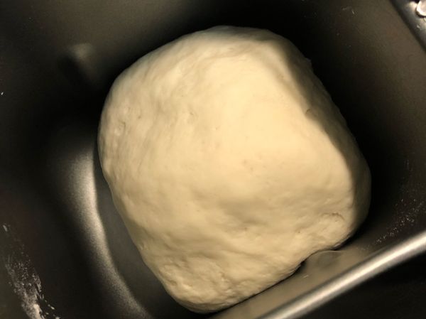 麵包機選麵糰模式，照片是發酵完成照