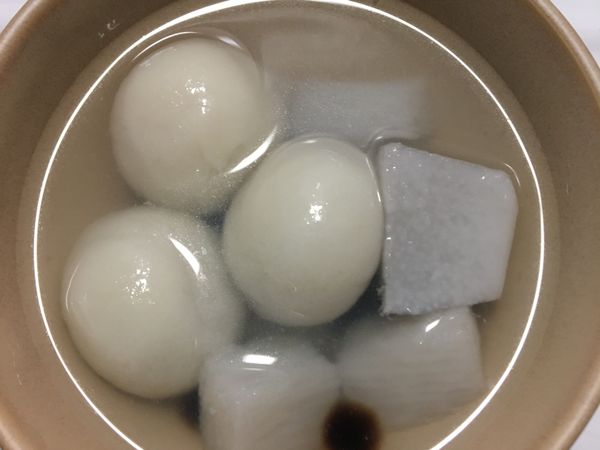 湯圓煮熟加熱即食粉圓和煮軟的山藥即可😋