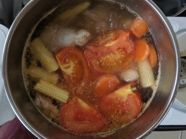 滾煮40分鐘後完成