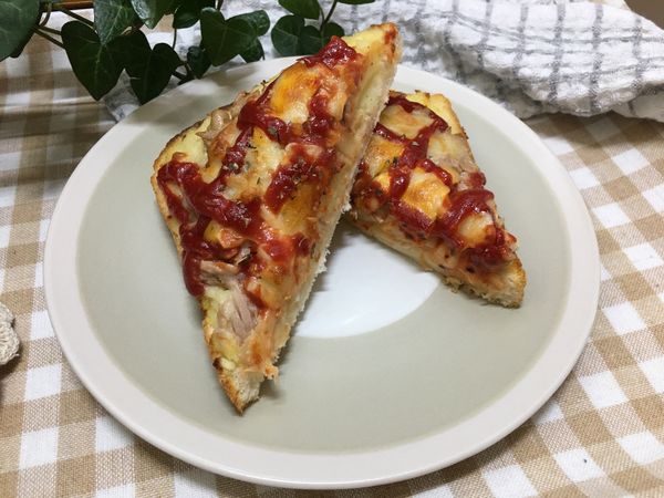 完成✅ 厚厚的薯泥鮪魚土司