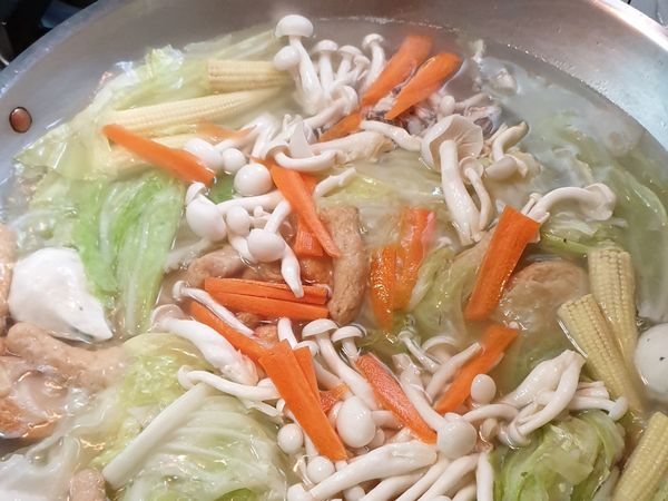 紅蘿蔔切片點綴