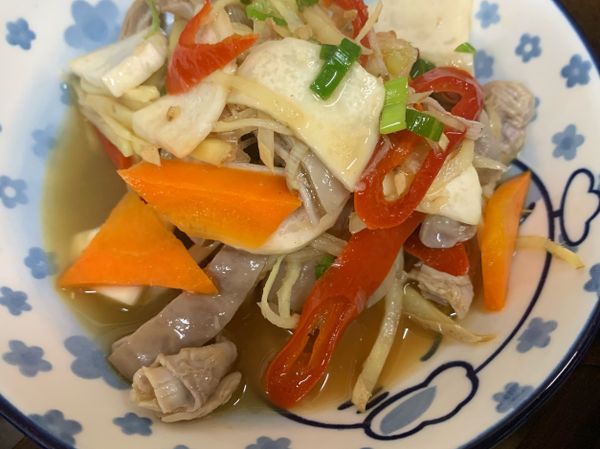 醬料：米酒、陳年梅醋、烏醋全下
後用蒸的。離鍋後才下蔥、香油完成✅