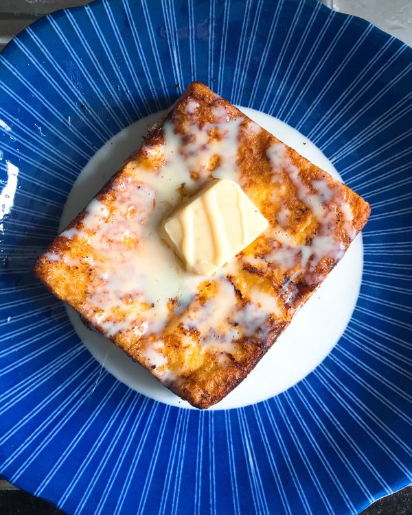 最後加奶油和煉乳便完成