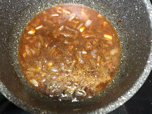 加入適當的水煮一下