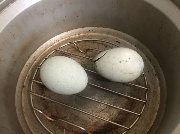 皮蛋蒸過比較好切