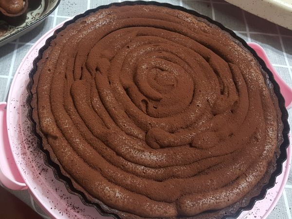 灑上防潮可可粉。