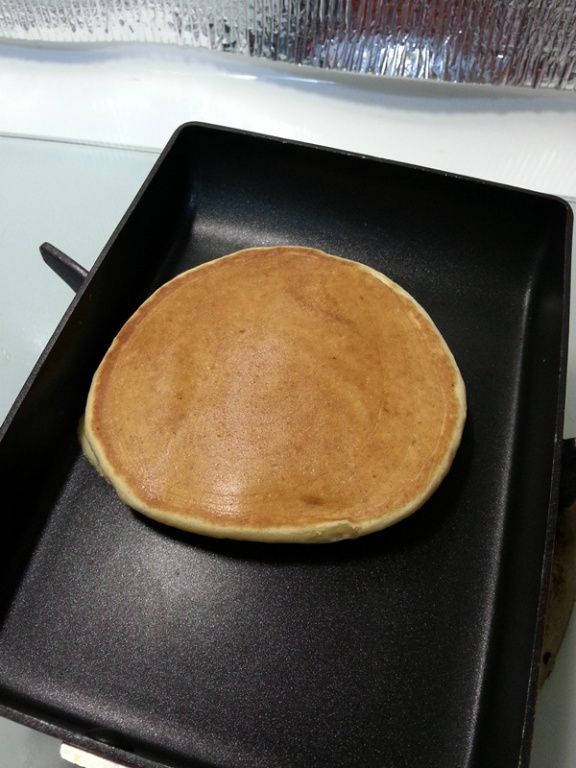 翻面後~底部煎至金黃色就可以了!!