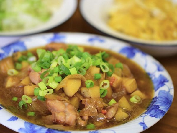 加入湯汁白飯迅速吃光光🍚