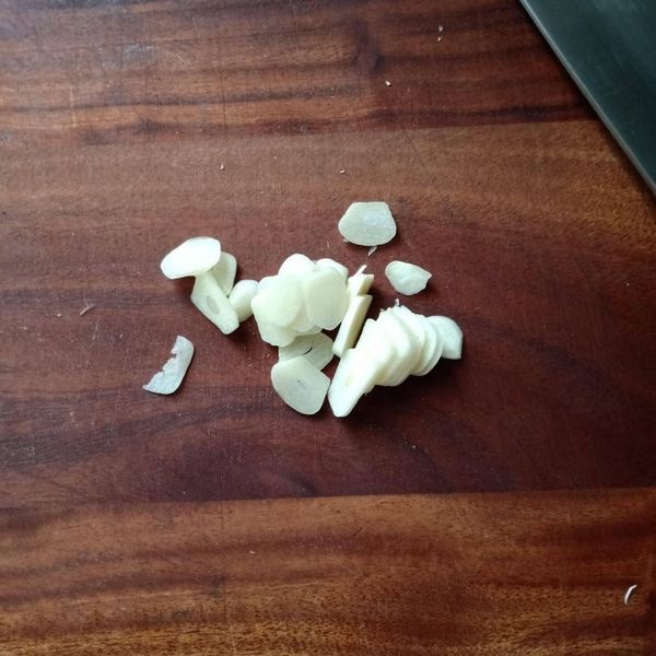 蒜頭切片 蔥切蔥花