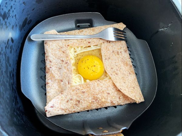 放入氣炸鍋160度烤7-8分鐘