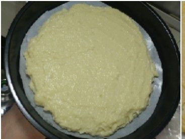 放喺pizza焗盤上，鋪平，
(留意邊位厚度，太薄會燶邊)

入焗爐，170度焗25分鐘，
熟透後再用200度焗5分鐘，
收乾表面水分及焗至少少金黃色.

//可改為用平底鍋煎熟//