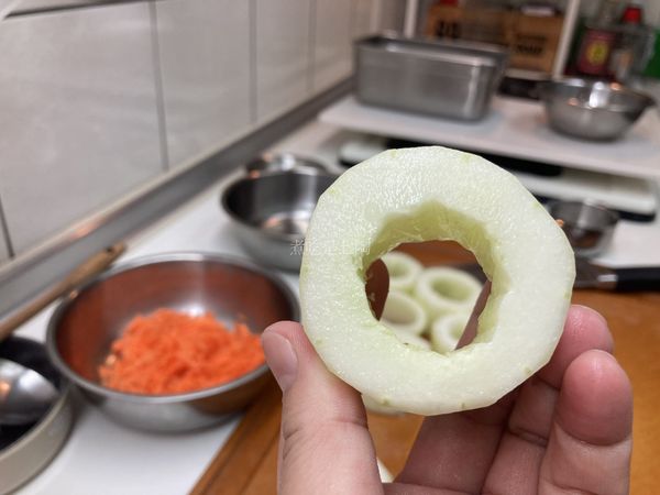 挖好的黃瓜圈