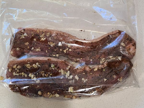 放置夾鏈袋裡放置冰箱冷藏2天