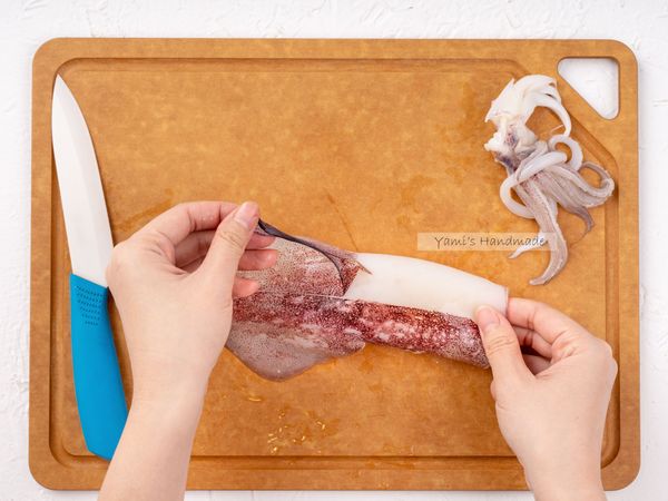 撕去表面的外膜