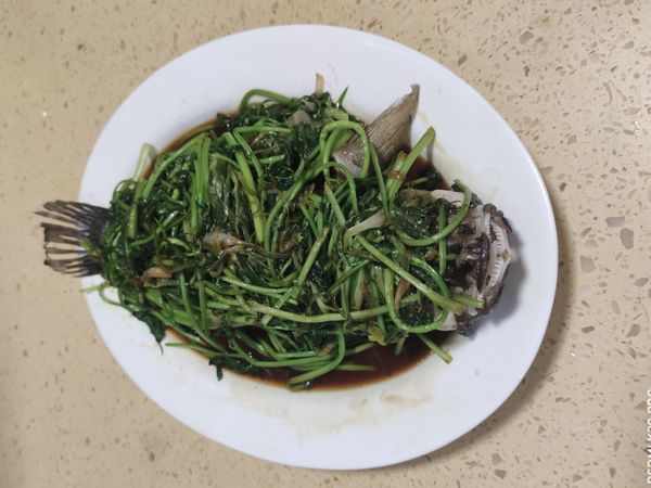 清蒸海魚😘完成😋