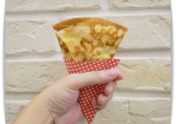 自製的可麗餅紙盒是不是很逗趣~