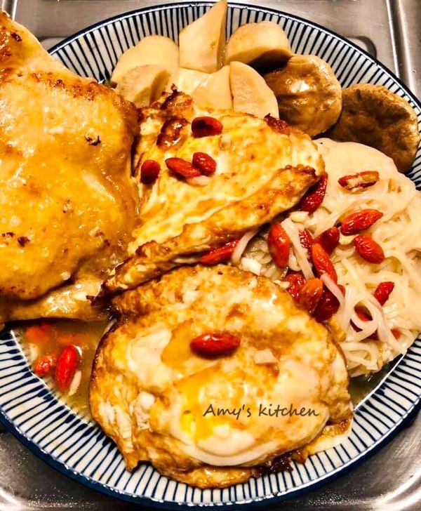 補充蛋白質
吃兩顆蛋~麻油蛋麵線作法
https://icook.tw/recipes/356649