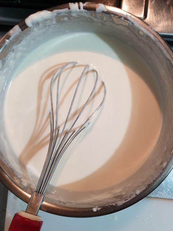 加入開水，攪拌均勻至無顆粒，靜置30分鐘~1小時