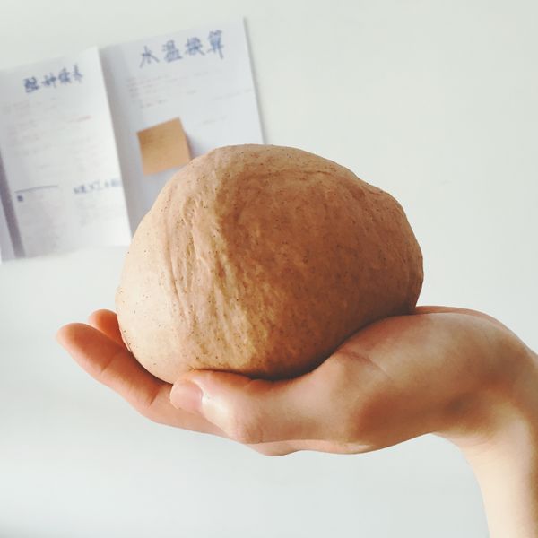 後油法揉面至麵筋完全。