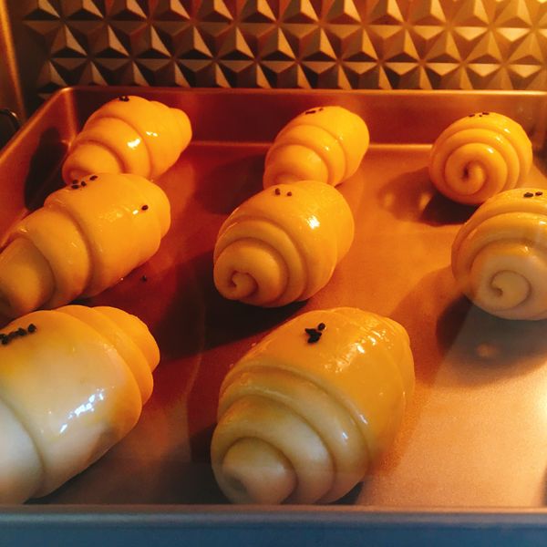 175℃  20min至表面金黃。