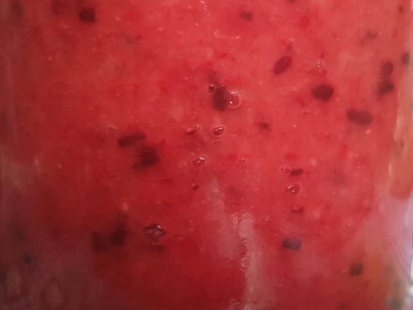 釀到第五天，有小泡泡出現，那是發酵現象，請勿擔心。