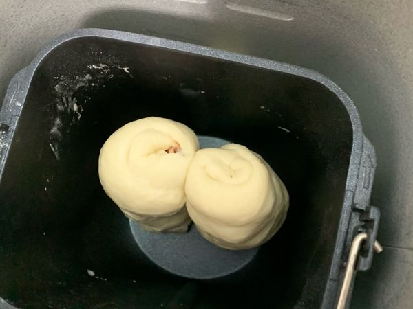 放回後，讓麵團繼續發酵、烘烤行程